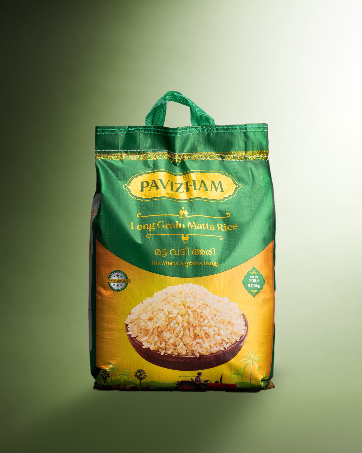 Pavizham Long Grain Matta Rice 20 LBS