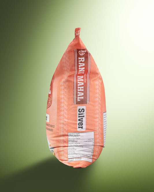 Golden Rani Mahal 1121 Creamy Sella 40LBS Basmati Rice (Silver)