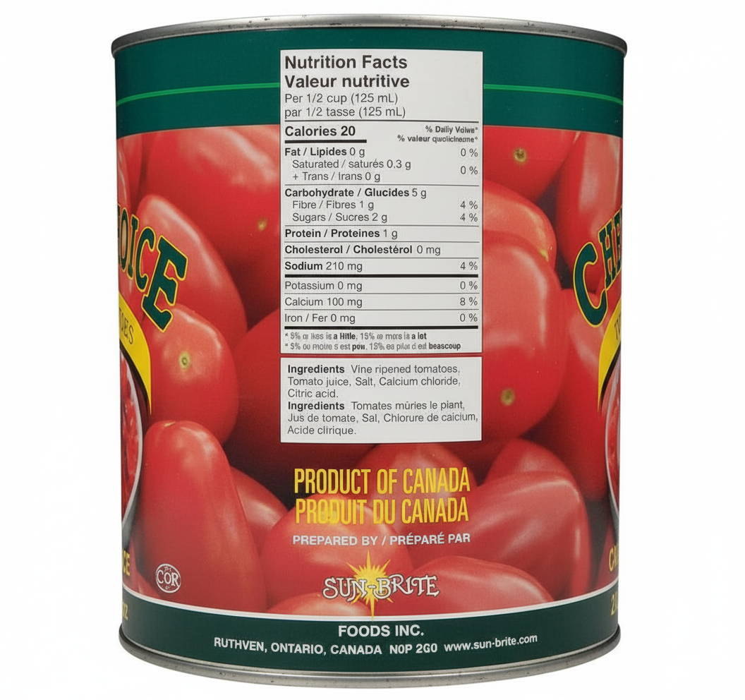 Choice Diced Tomatoes 2.84L x 6