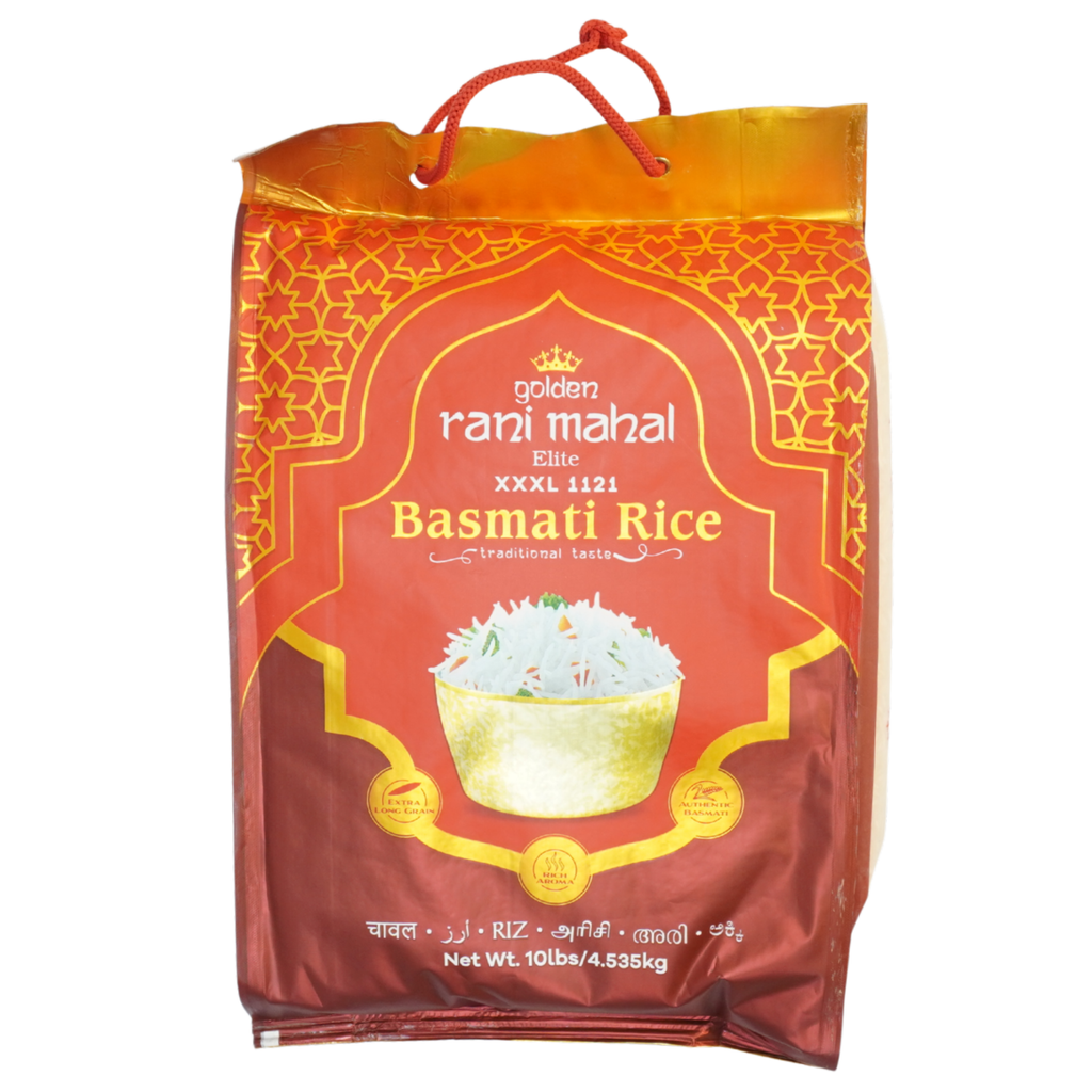 Golden Rani Mahal 1121 XXXL Basmati Rice 10 LBS (Elite)