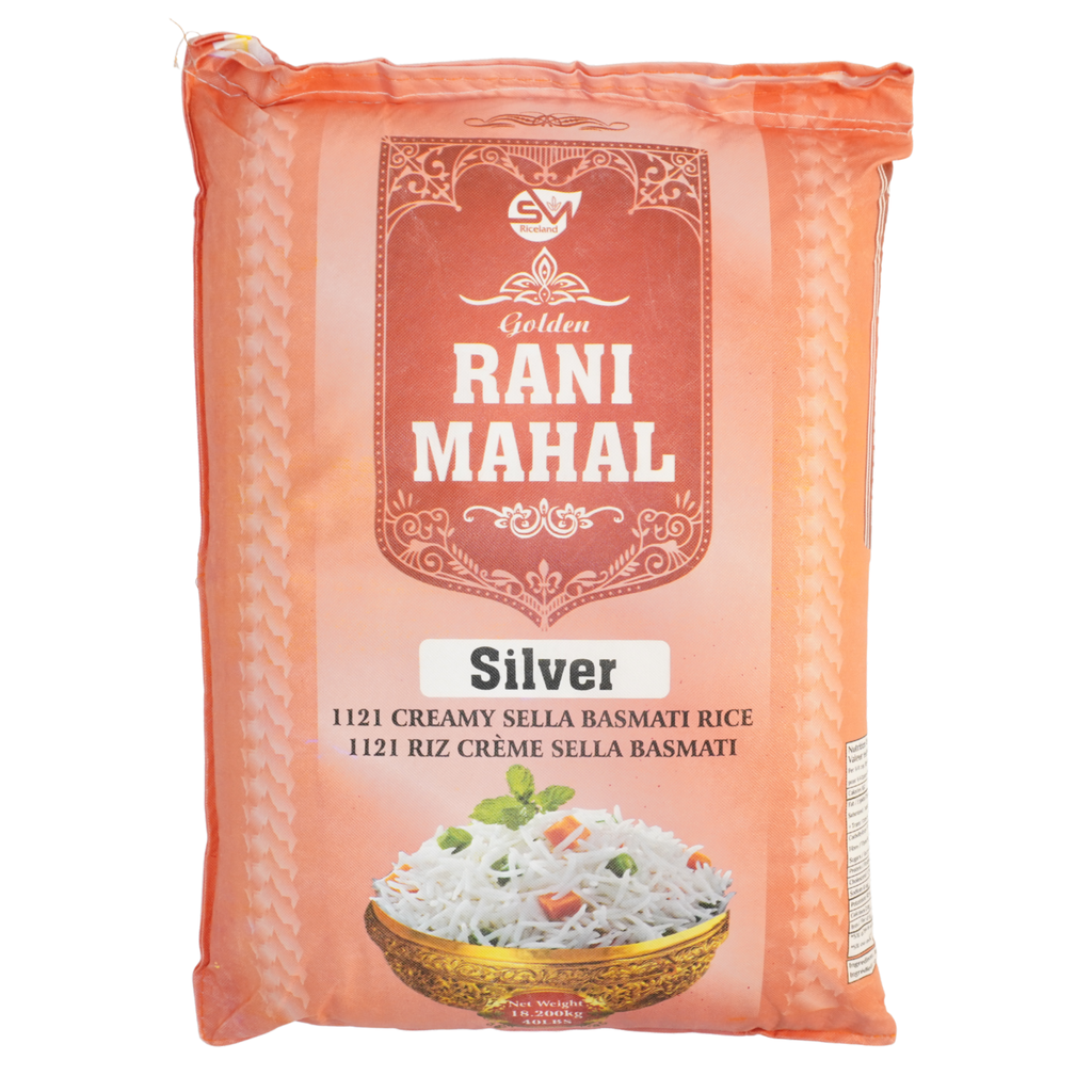 Golden Rani Mahal 1121 White Sella Basmati Rice 40LBS (Silver)