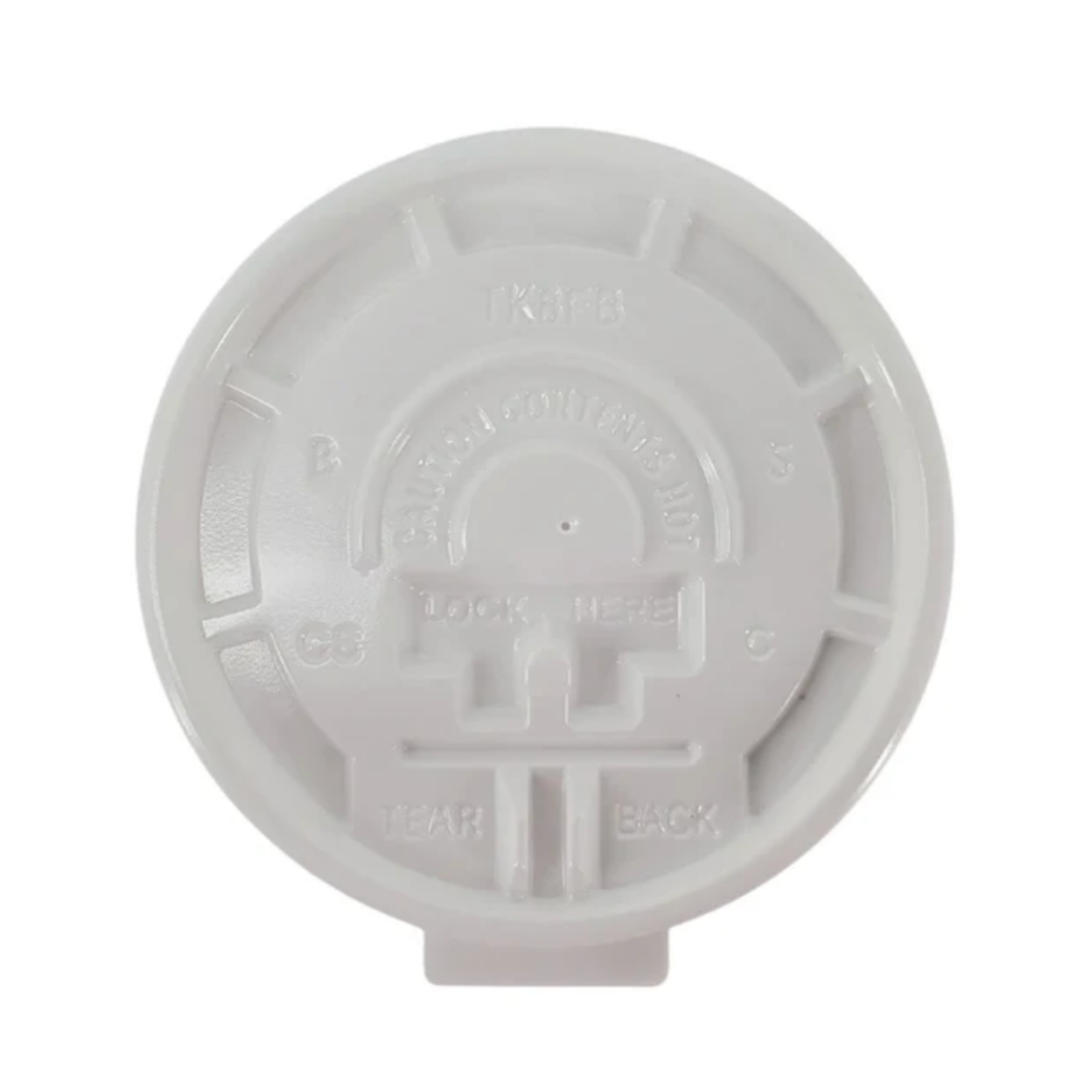 8oz Coffee Cups Lid - Pack of 1000PCS (Flat Tear Back / Paper Cup Lid)