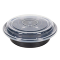 Maple - 7" Round Plastic Container With Lid - 150 Sets
