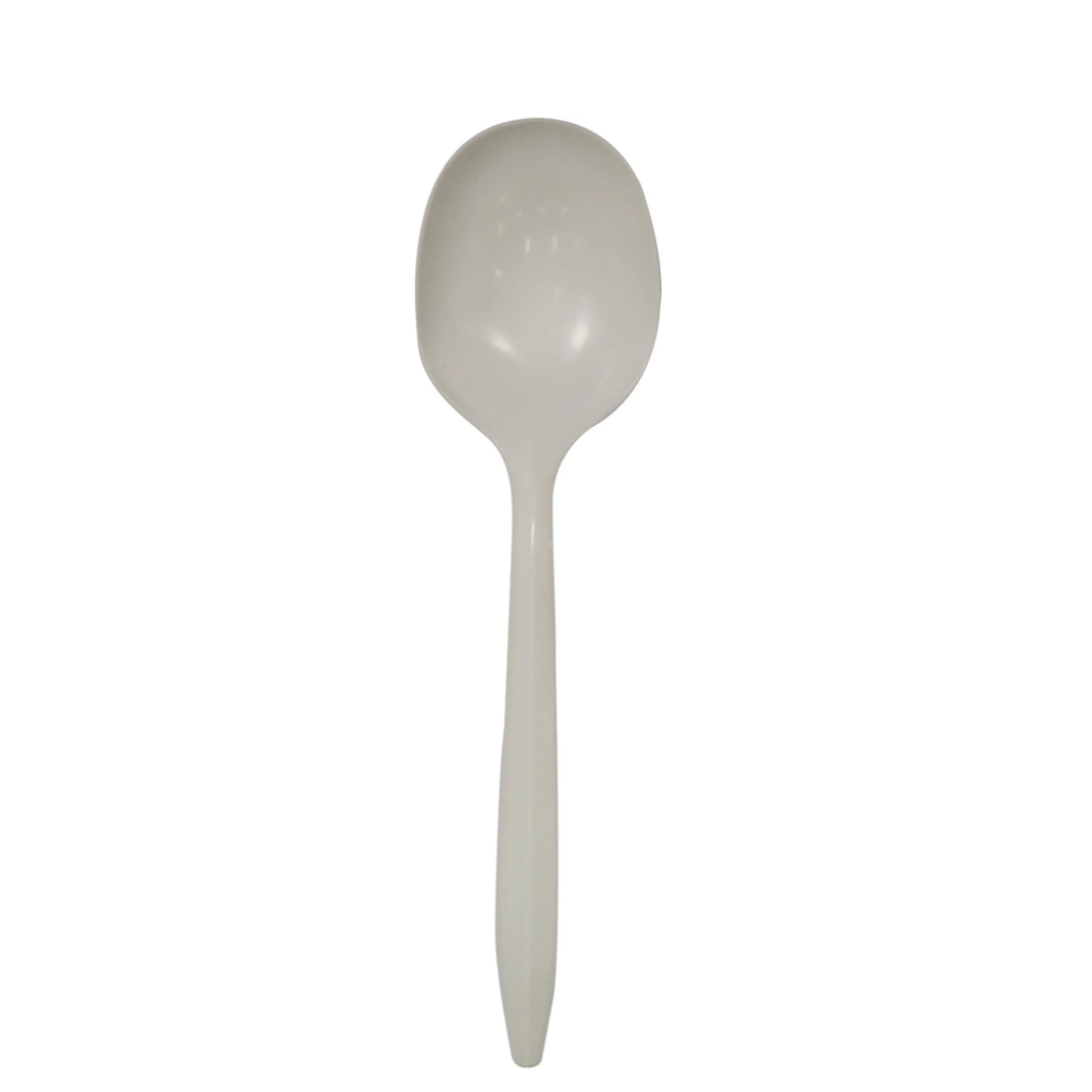 Plastic Soup Spoons - White - 1000PCS - B1004