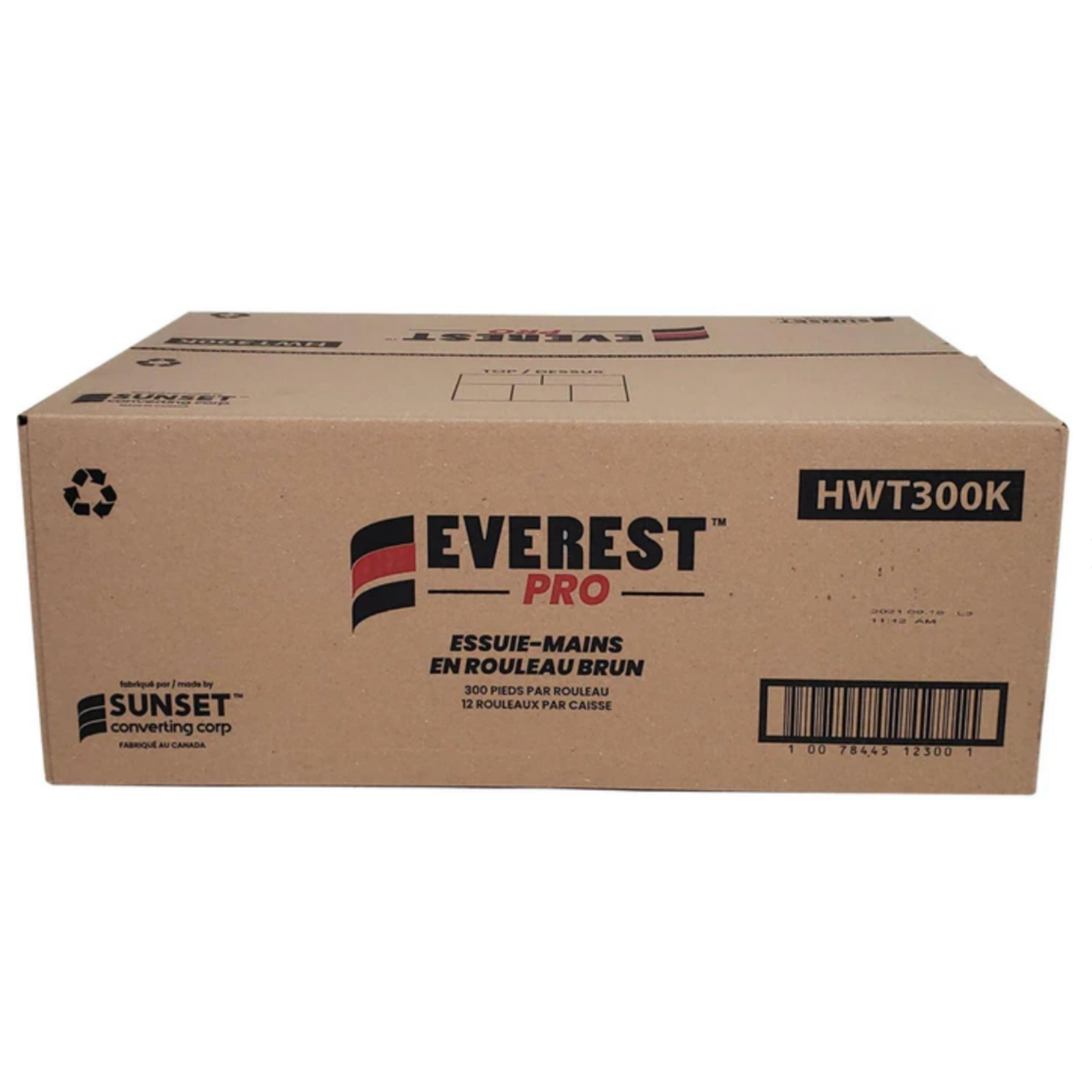 8" Kraft Hand Paper Hand Towels - Pack of 12 (8 inch Brown Paper Roll)