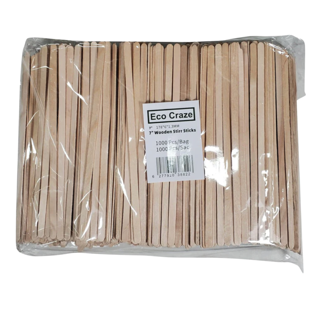 7" Wooden Stir Sticks - 1000PCS