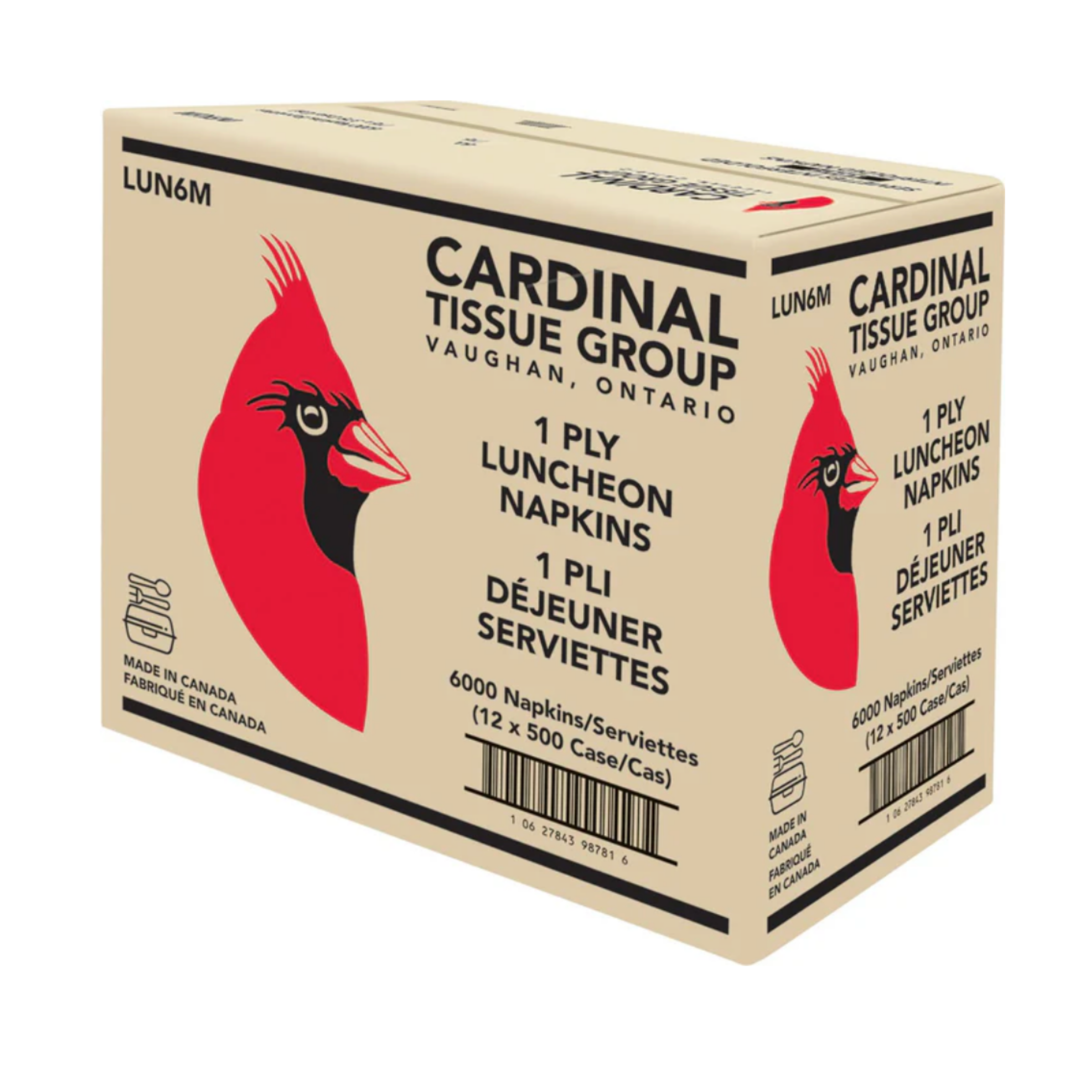 Luncheon Napkins 1PLY- White - Pack of 6000PCS