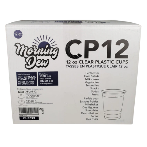 12oz Clear PET Cup