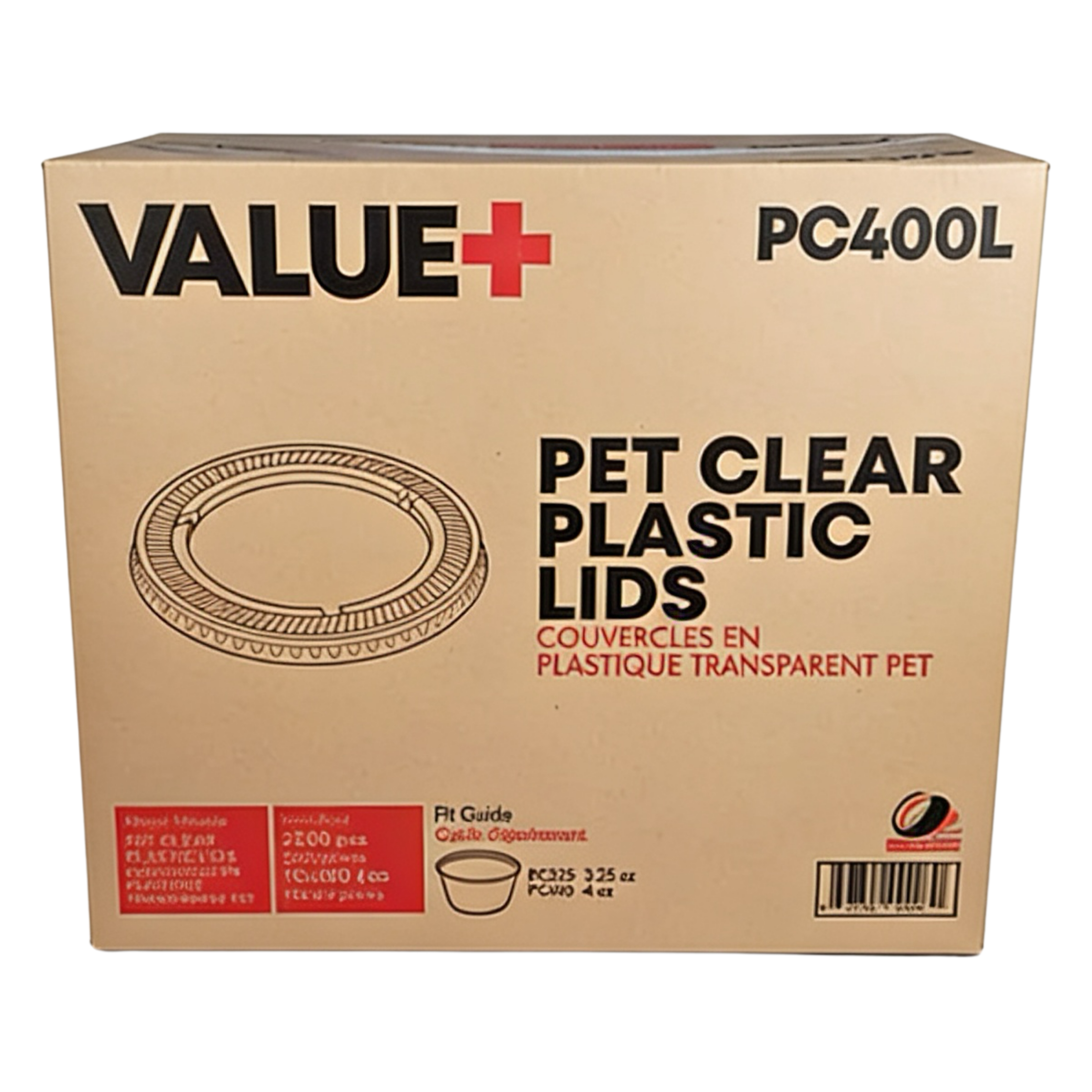 3.25oz / 4oz Portion Cup Lids PL4 - Pack of 2500PCS