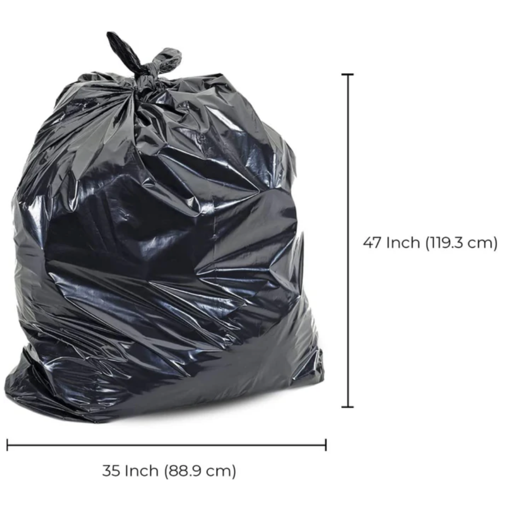 Garbage Bags XX-Strong - Black - 35"x47" (Large)
