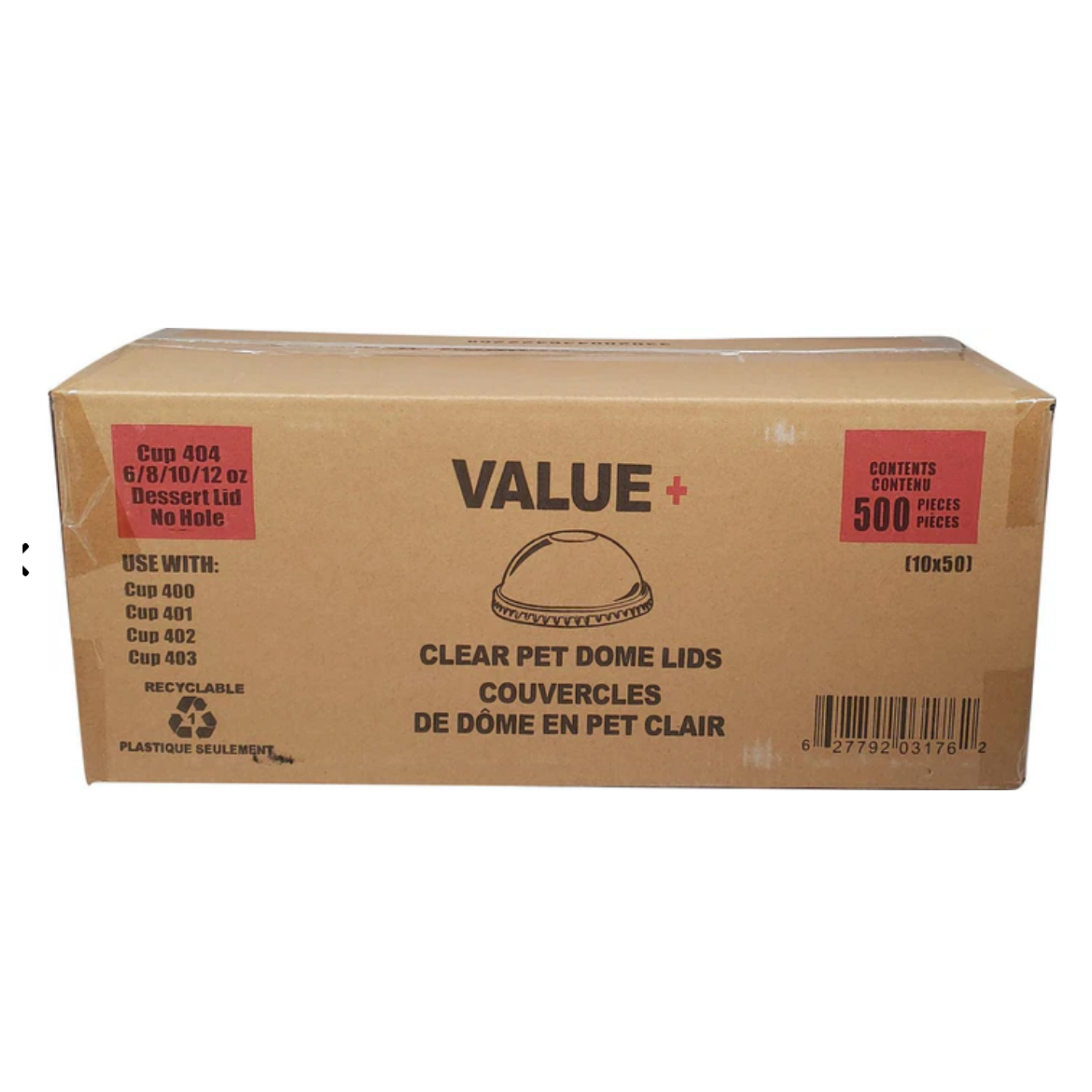 Dome Lid For 8oz Dessert Cup (No Hole) - Pack of 500PCS