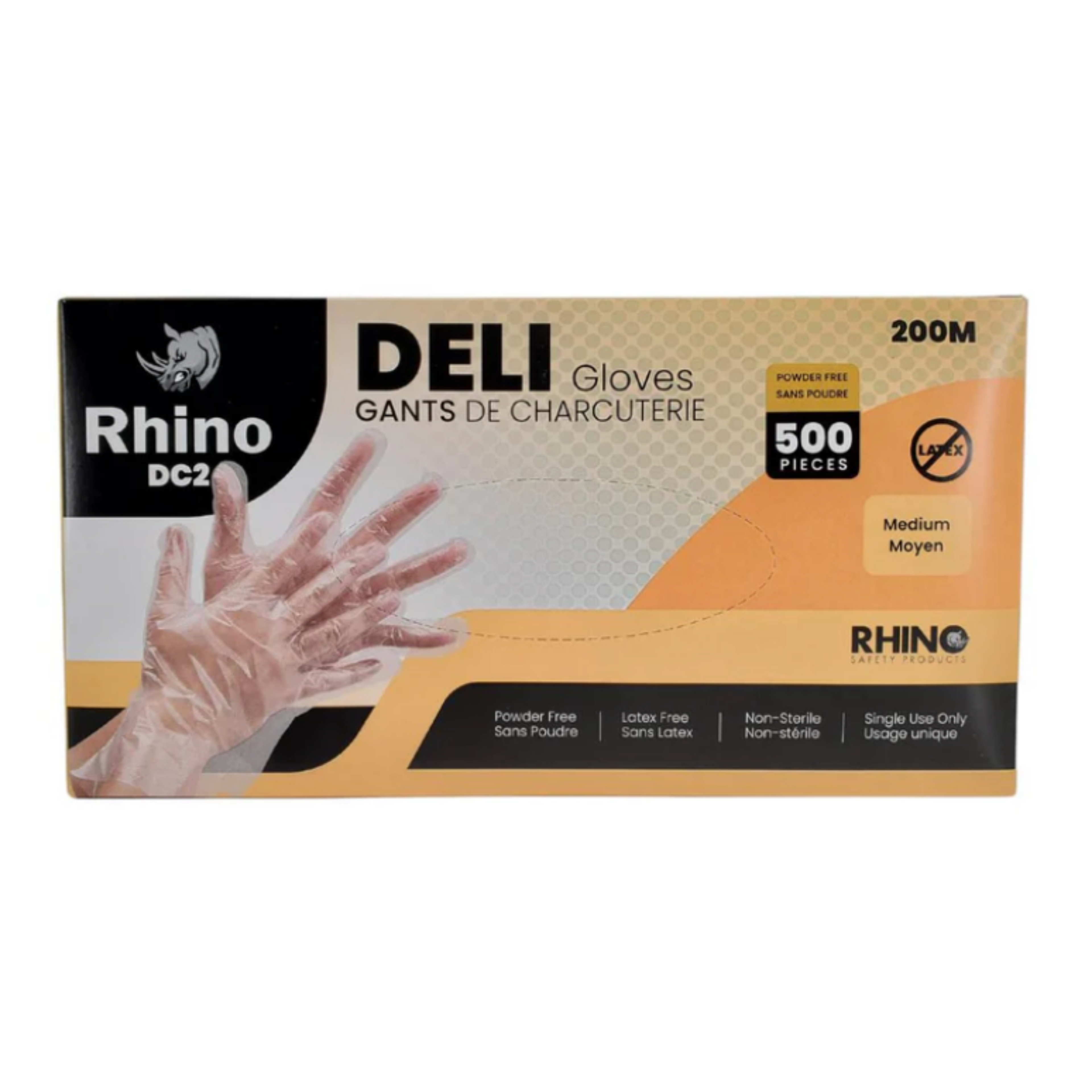 Clear Polythene Gloves (Deli Gloves) - 500PCS