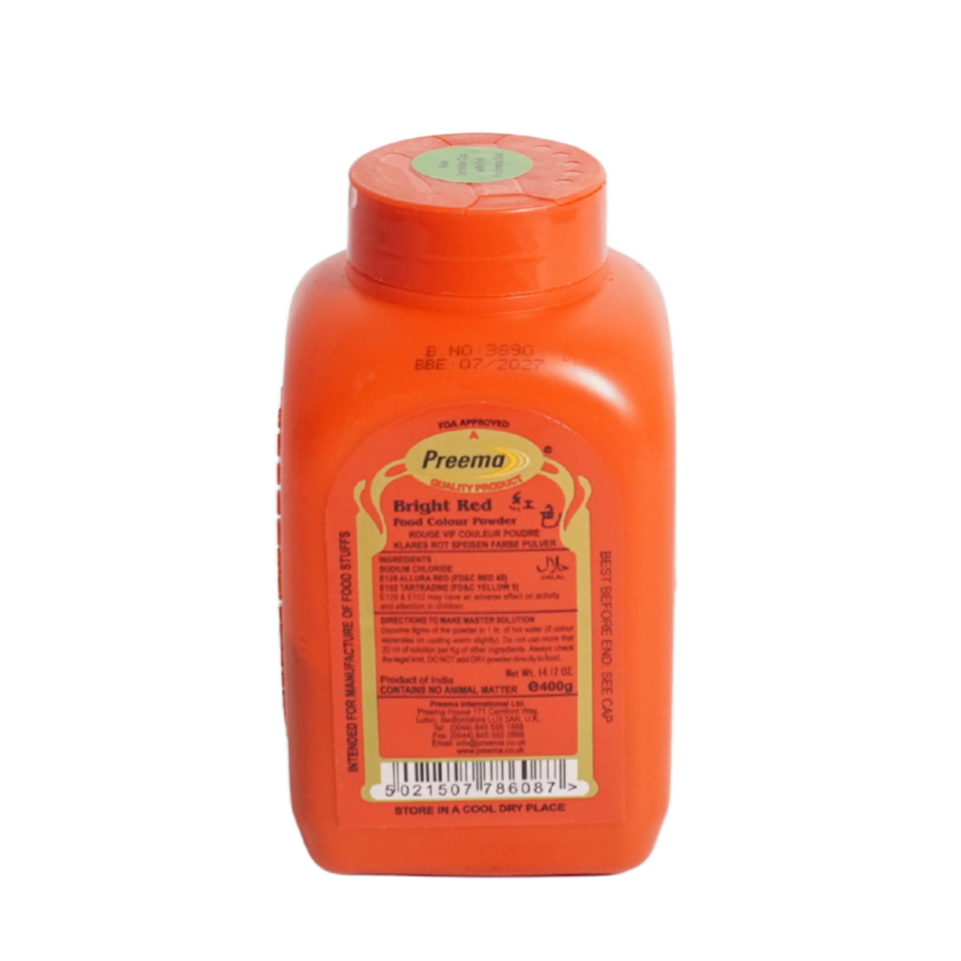 Preema Bright Red Food Colour 400G