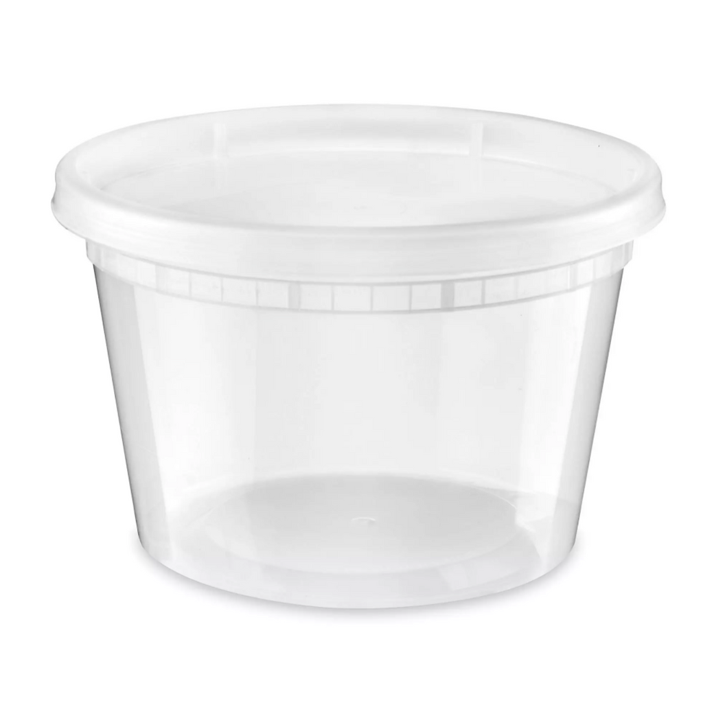S16 Round Deli Containers 16 oz with Lids