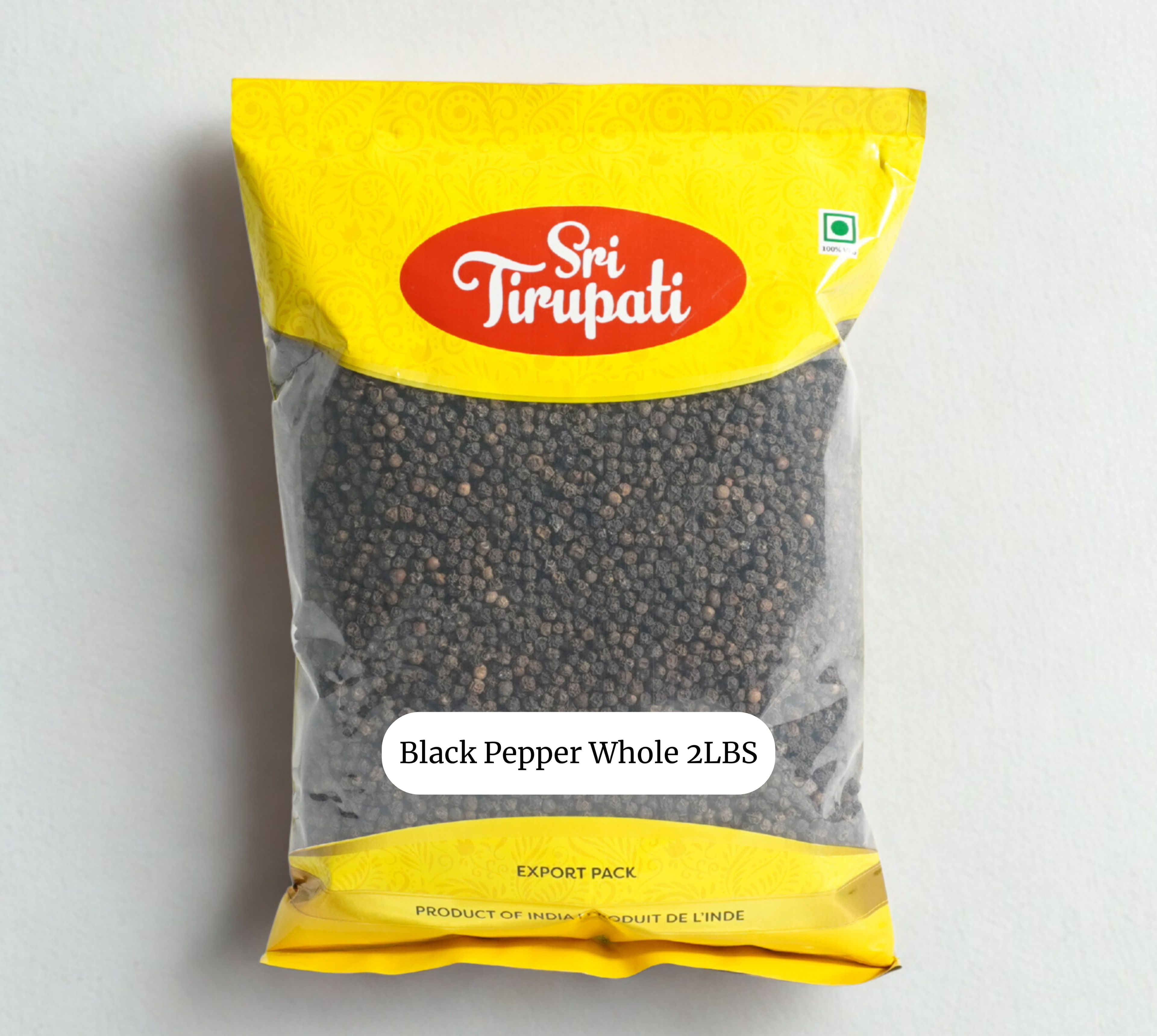 Sri Tirupati Black Pepper Whole 2LBS