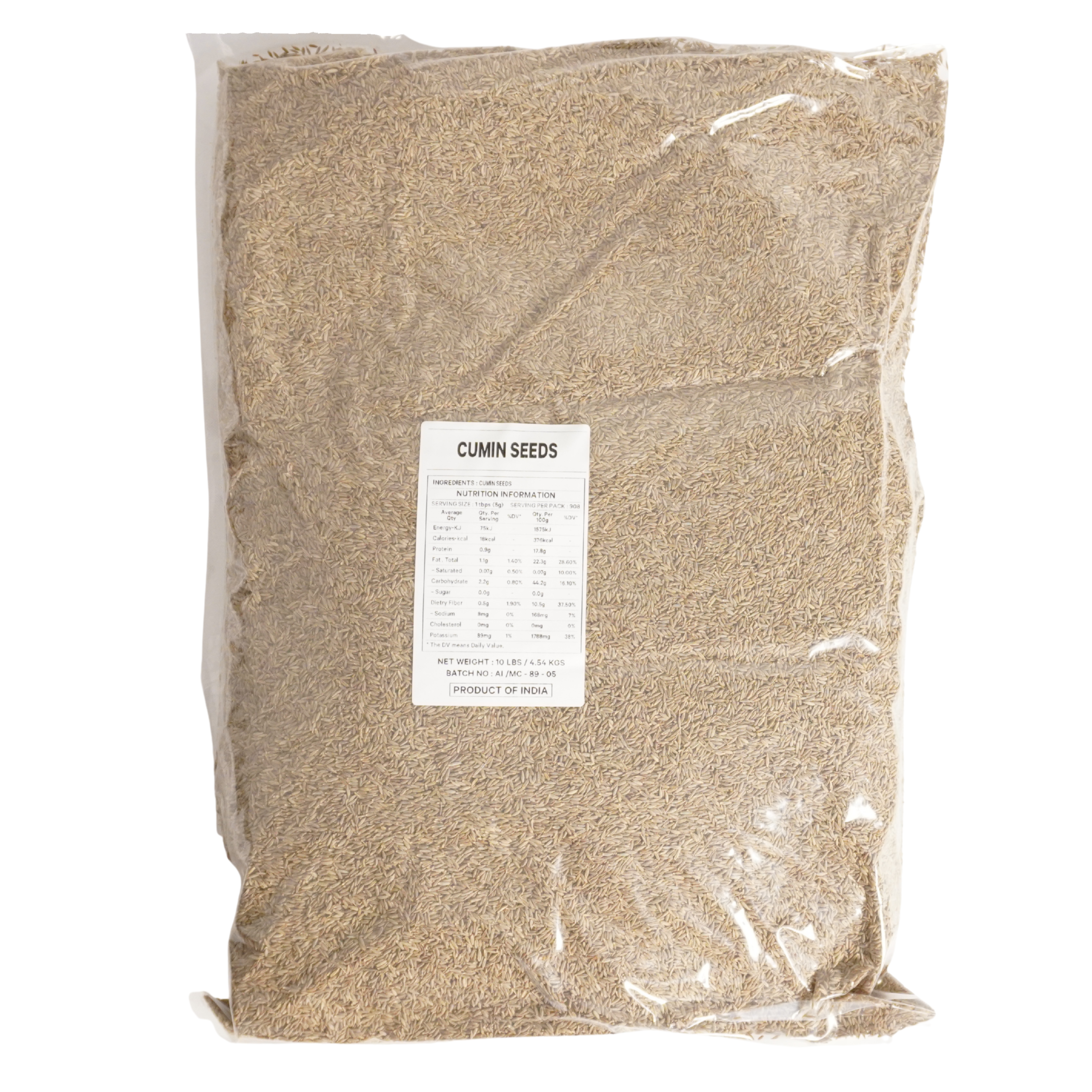 SRI TIRUPATI CUMIN SEEDS 10LBS