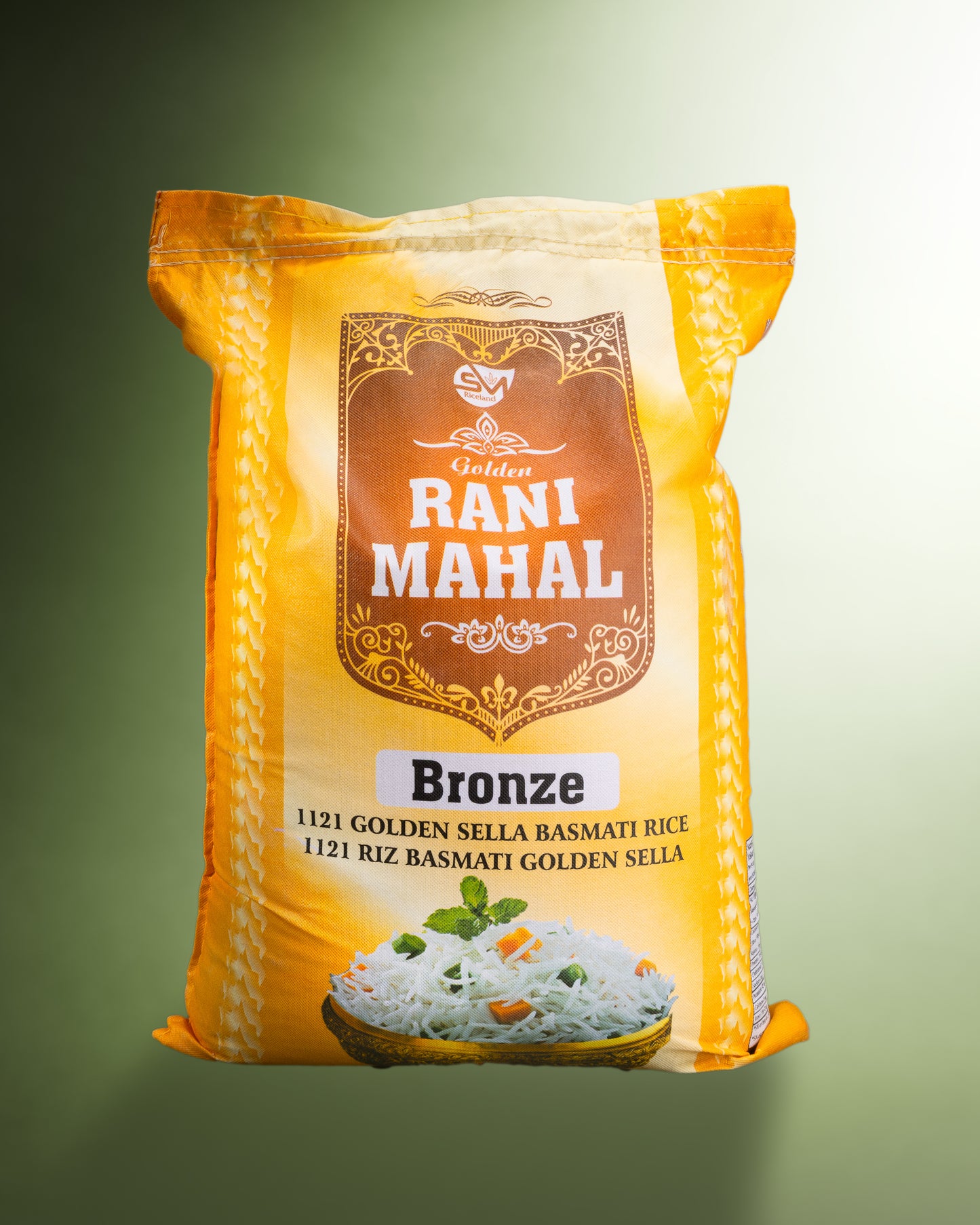 Golden Rani Mahal XXXL Golden Sella Basmati Rice 40 LBS (Bronze)