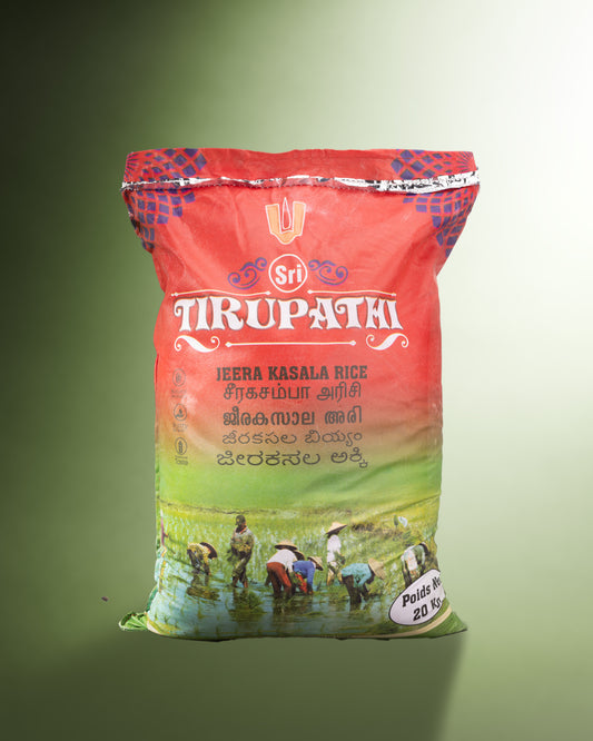 Sri Tirupati Jeerakasala Rice 20 KG (Kaima Rice)