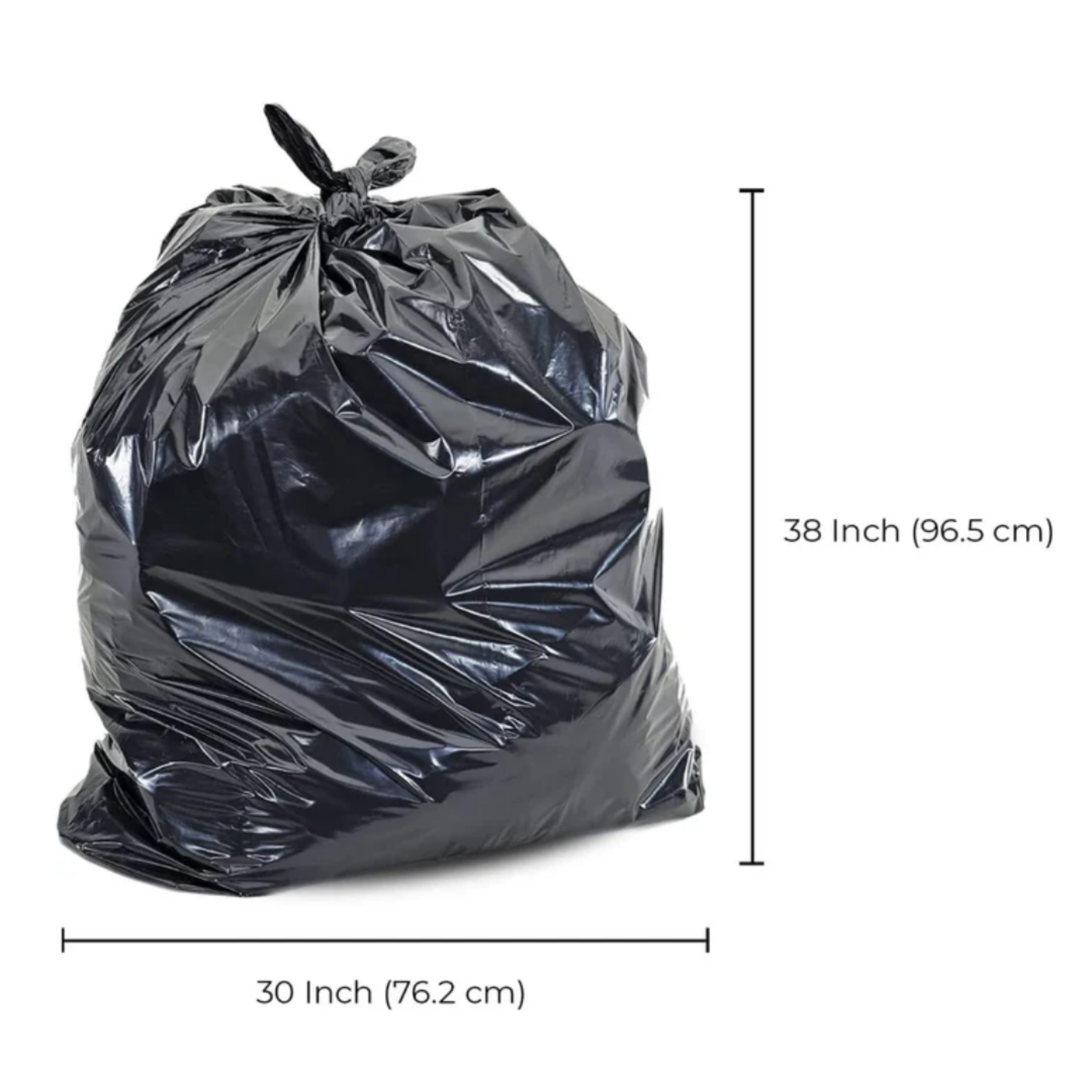 Garbage Bags XX-Strong - Black - 30"x38" (Medium)